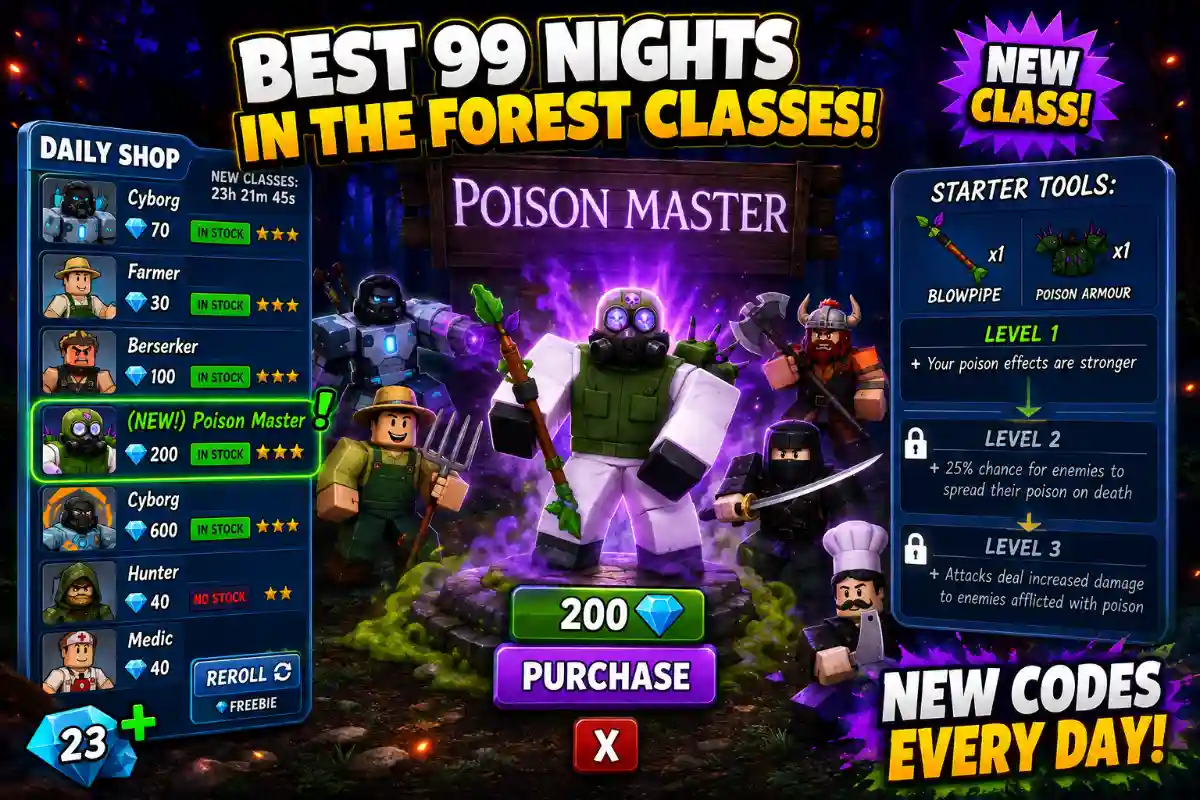 99 Nights Free Classes